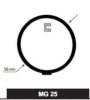 MOTORAD MG-25 Gasket, thermostat